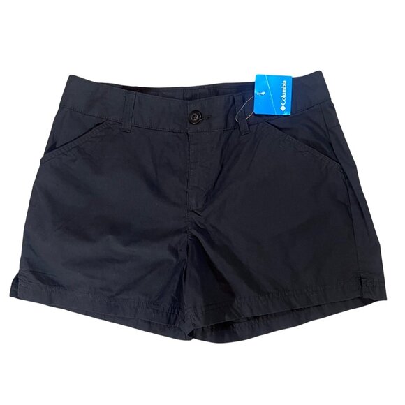 Columbia Womens Washed Out 4" Inseam Cotton Shorts Regular Fit Black Size 8 - Picture 2 of 6
